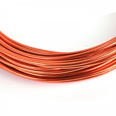 Hliníkový drôt, 2 mm, oranžový, 6 m