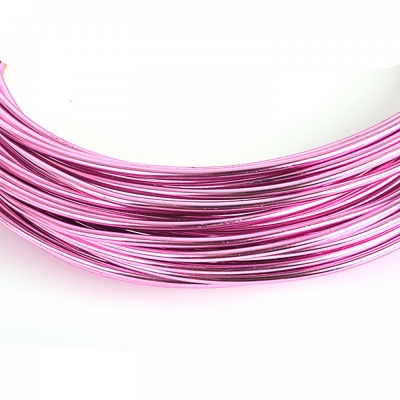 Hliníkový drôt, 2 mm, ružový, 6 m