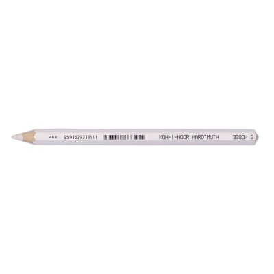 KOH-I-NOOR, ceruzka hrubá pastelová, 6-hranná, biela
