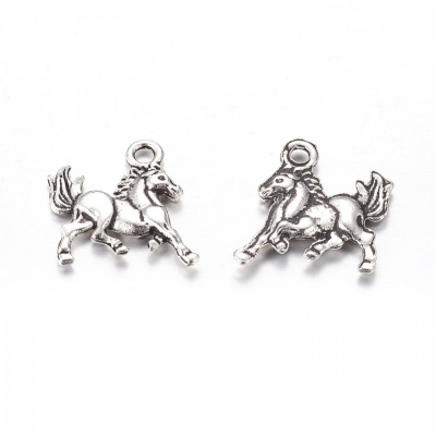 Kovová korálka kôň 13,5 x 16,5 mm 10 ks