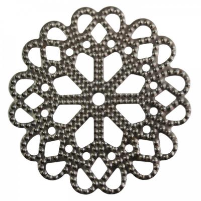 Kovové ozdoby, kruhové, priemer 6 cm, 10 ks