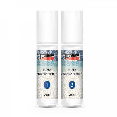 Krakelovací lak, dvojkrokový, mikro, 20 + 20 ml