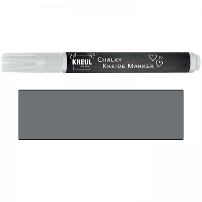 Kriedová fixka, KREUL, CHALK medium, šedá