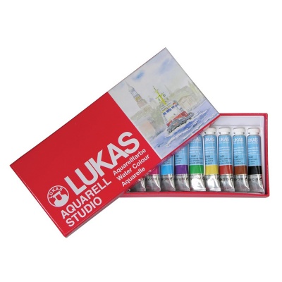 LUKAS Studio, Sada akvarelových farieb, 12 x 10 ml