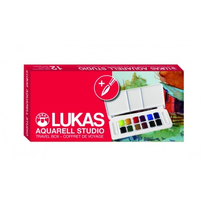LUKAS Studio, Sada akvarelových farieb, 13 ks, plastový box