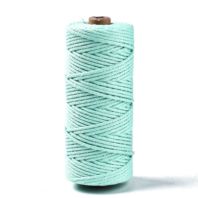 Macrame špagát/šnúrka, 3 mm, cca 100 m, pepermintová