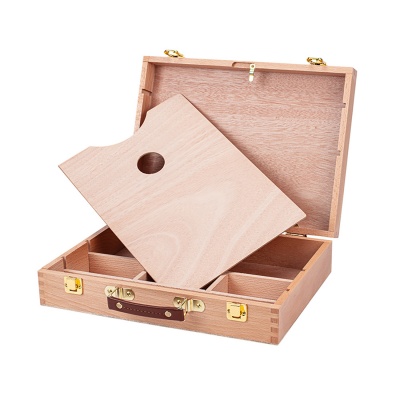 Maliarsky drevený kufrík s paletou