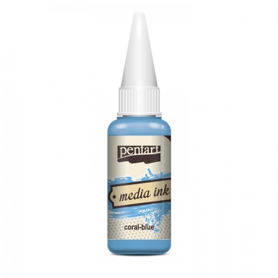 Media Ink atrament 20 ml, modrá koralová