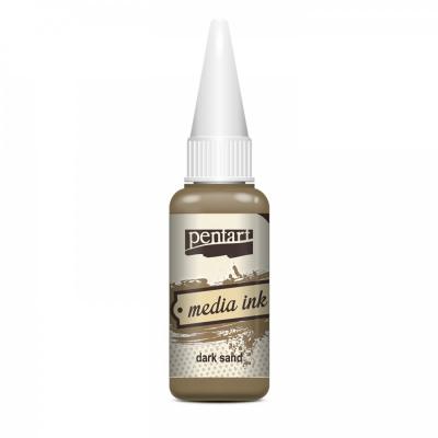 Media Ink atrament 20 ml, tmavý piesok