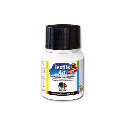 Nerchau farba na tmavý textil 59 ml biela