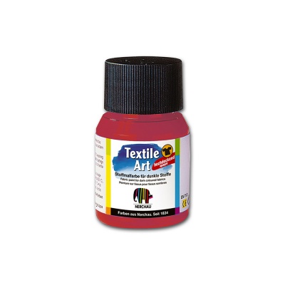 Nerchau farba na tmavý textil 59 ml červená