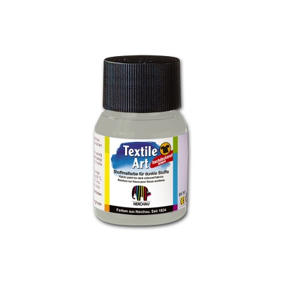 Nerchau farba na tmavý textil 59 ml strieborná