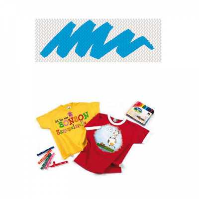 Nerchau fixa na textil, svetlá modrá