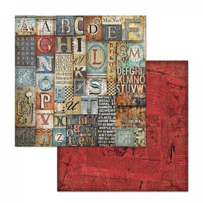 Obojstranný papier, 30,5 x 30,5 cm, Alphabet