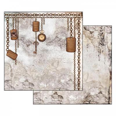 Obojstranný papier, 30,5 x 30,5 cm, Clockwise keys
