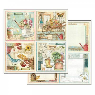 Obojstranný papier, 30,5 x 30,5 cm, Garden cards