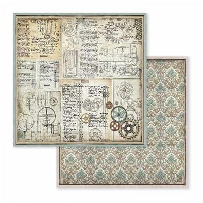 Obojstranný papier, 30,5 x 30,5 cm, Gears