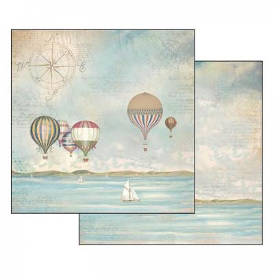 Obojstranný papier, 30,5 x 30,5 cm, Land baloons