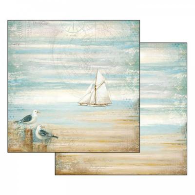 Obojstranný papier, 30,5 x 30,5 cm, Land Seagulls