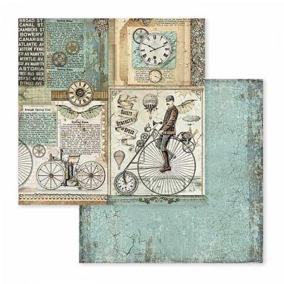 Obojstranný papier, 30,5 x 30,5 cm, Retro bicycle