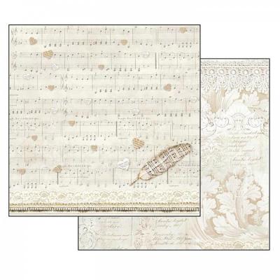 Obojstranný papier, 30,5 x 30,5 cm, Score feather