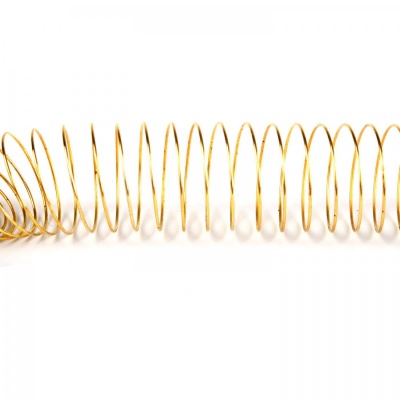 Pamäťový drôt na prstienky zlatá 2,2 cm