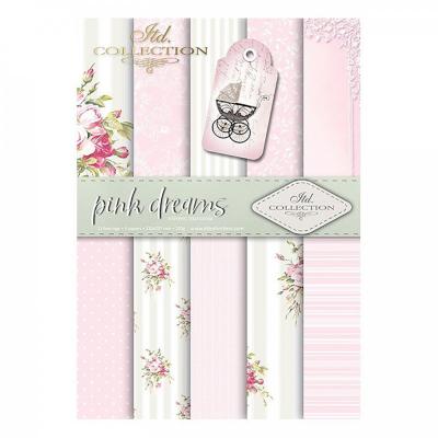 Papier na scrapbooking A4, sada MODRÉ SNY 6 ks