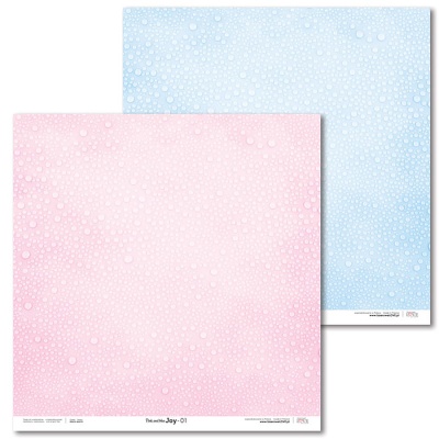 Papier na scrapbooking, Pink and blue Joy 01