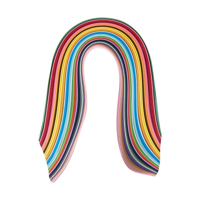 Papieriky na quilling, 525 x 5 mm, mix farieb, cca 360 ks