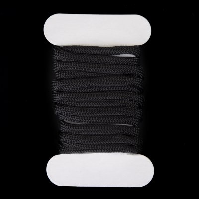 Paracord, padáková šnúra, čierna, 1 m