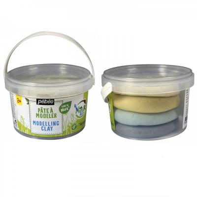 PEBEO BIO prírodná plastelína pre deti, 4 x 90 g, prírodné odtiene