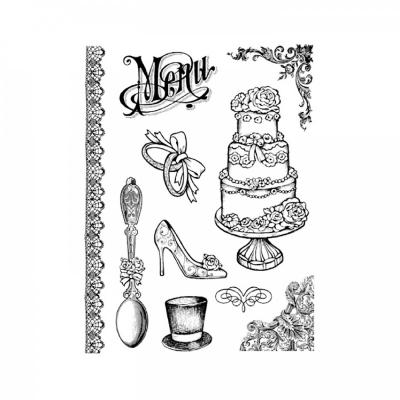 Pečiatka, Stamperia, 14 x 18 cm, Wedding