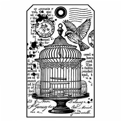 Pečiatka, Stamperia, 7 x 11 cm, Little cage