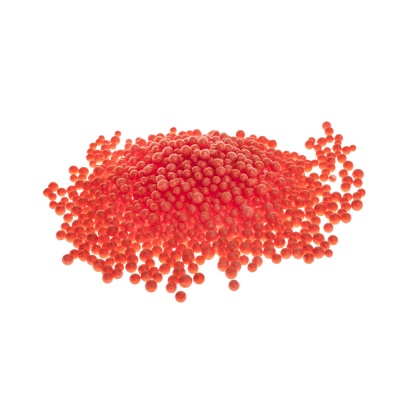 Penové dekoračné guličky, 3 mm, červená, 10 g