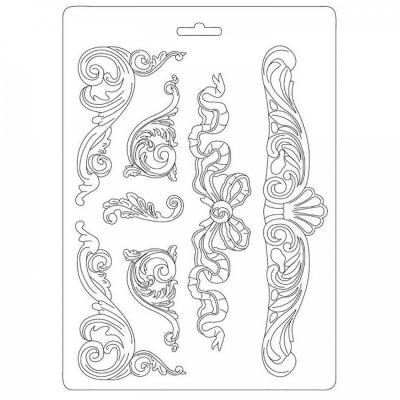Plastová forma mäkká STAMPERIA, A4, Classic decora
