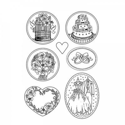 Plastová forma mäkká STAMPERIA, A4, Wedding