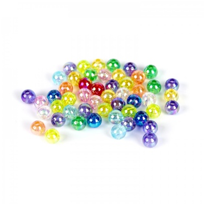 Plastová gulička 5 mm mix farieb, lesklá, 10 g
