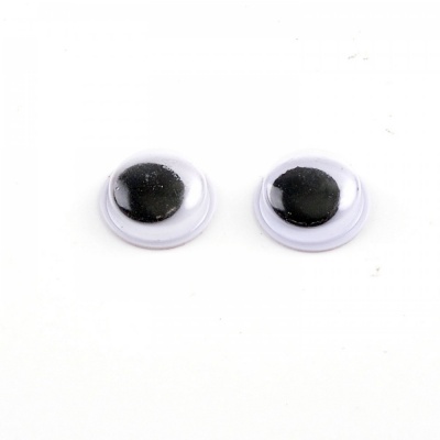 Plastové oči okrúhle, 3 mm, 10 ks
