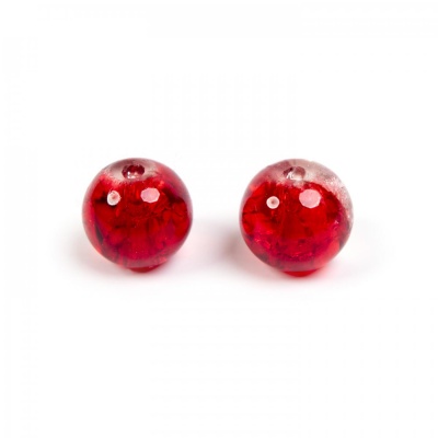 Praskačky gulička 4 mm červeno-biela 20 ks