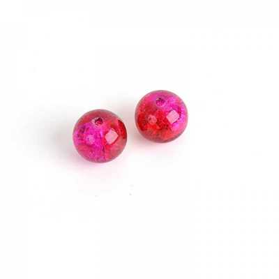 Praskačky gulička 4 mm ružovo-červená 20 ks