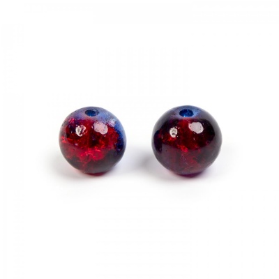 Praskačky gulička 8 mm modro-červená 10 ks