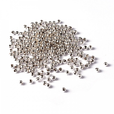Predeľovacie korálky strieborné 4 mm 50 ks