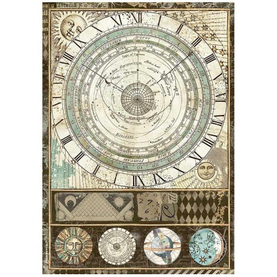 Ryžový papier, A4, Alchemy astrolabe