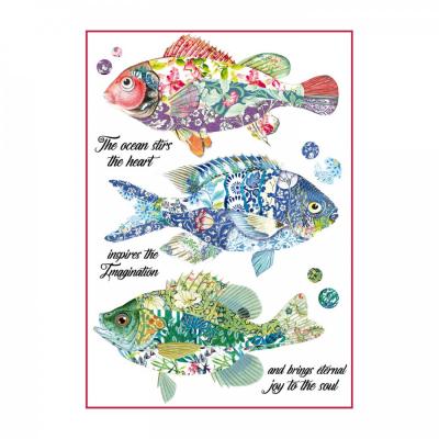 Ryžový papier, A4, Fantasy fishes