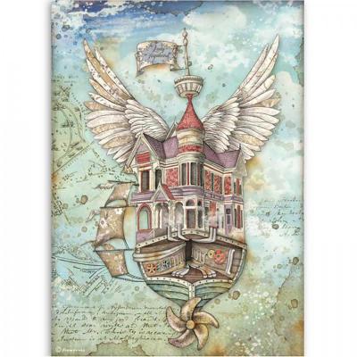 Ryžový papier, A4, Lady Vagabond flying ship