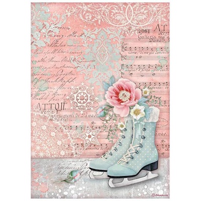 Ryžový papier, A4, Sweet Winter Ice Skates