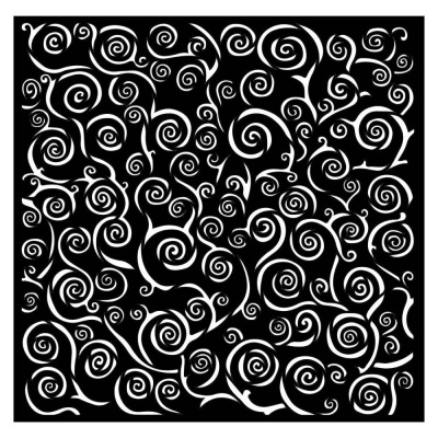 Šablóna, Stamperia, 18 x 18 cm, Klimt spiral pattern