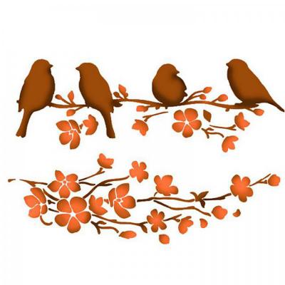 Šablóna, Stamperia, 21 x 30 cm, Birds on tree