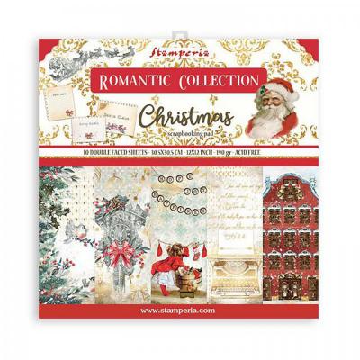 Sada papierov 30,5 x 30,5 cm,10 ks, Rom. Christmas