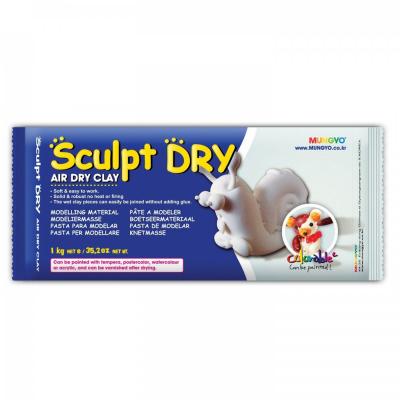 Samotvrdnúca hlina Sculpt Dry 1 kg biela